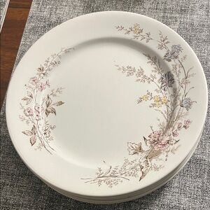 Royal Ironstone China Vintage Floral Dinner Plate